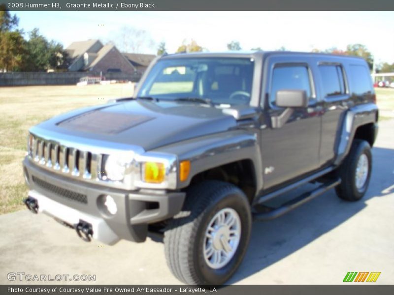 Graphite Metallic / Ebony Black 2008 Hummer H3
