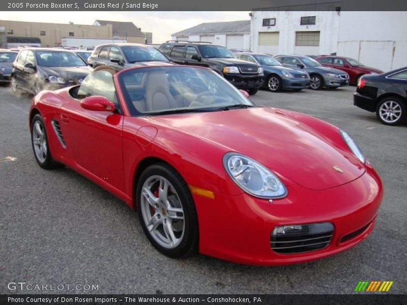 Guards Red / Sand Beige 2005 Porsche Boxster S
