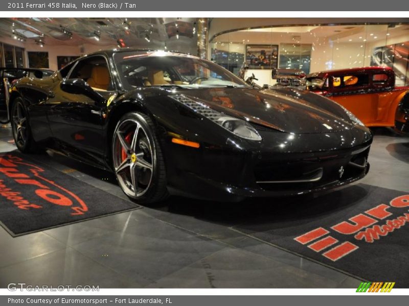 Nero (Black) / Tan 2011 Ferrari 458 Italia