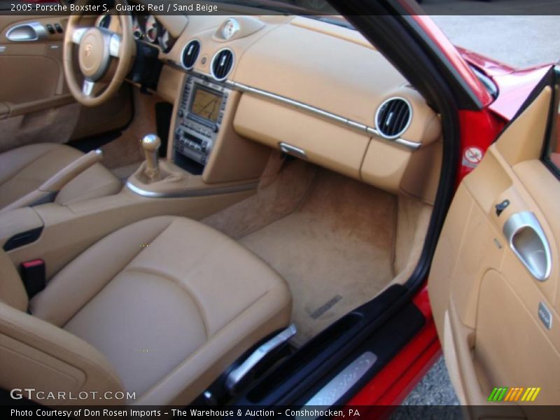 Guards Red / Sand Beige 2005 Porsche Boxster S