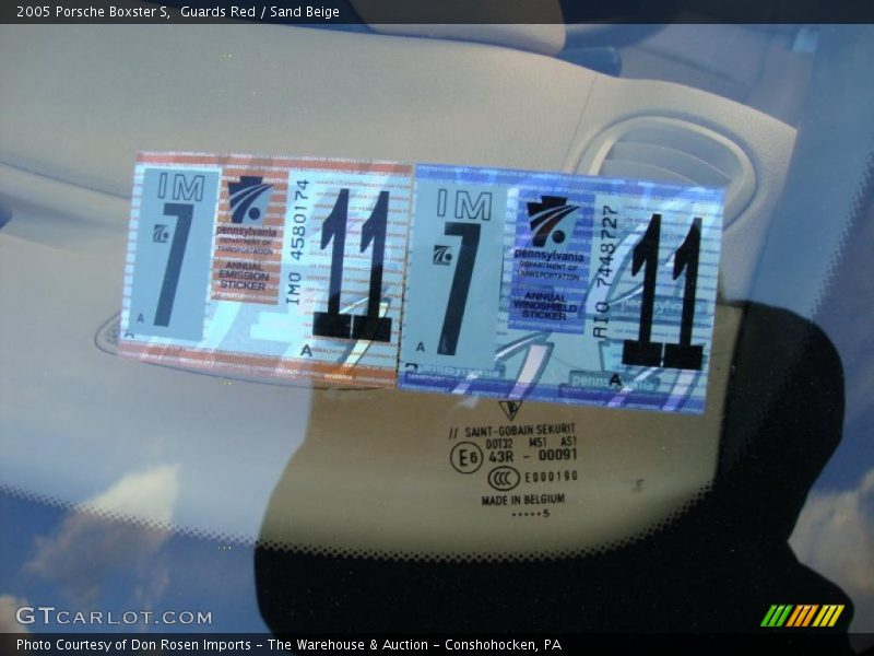 Guards Red / Sand Beige 2005 Porsche Boxster S