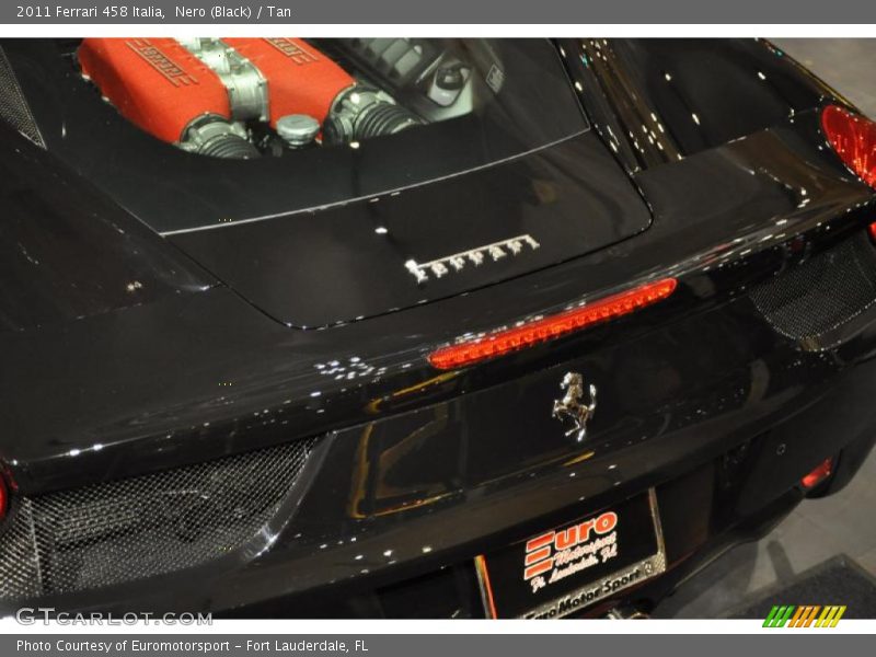 Nero (Black) / Tan 2011 Ferrari 458 Italia