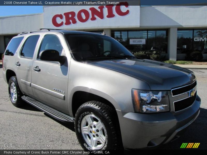Graystone Metallic / Light Titanium/Dark Titanium 2008 Chevrolet Tahoe LS