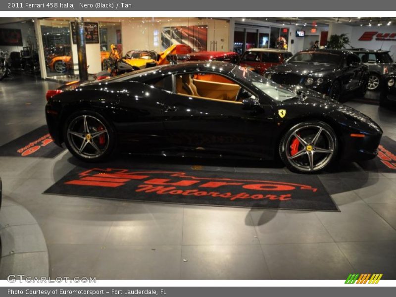 Nero (Black) / Tan 2011 Ferrari 458 Italia