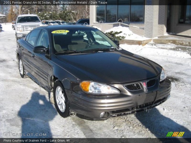 Dark Bronzemist Metallic / Dark Taupe 2001 Pontiac Grand Am SE Sedan