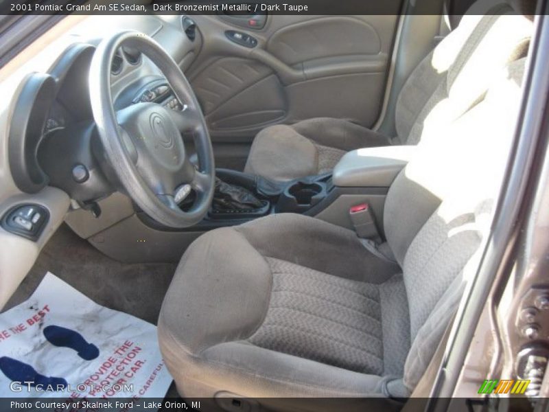 Dark Bronzemist Metallic / Dark Taupe 2001 Pontiac Grand Am SE Sedan