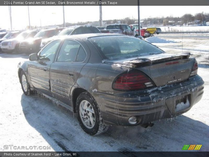 Dark Bronzemist Metallic / Dark Taupe 2001 Pontiac Grand Am SE Sedan