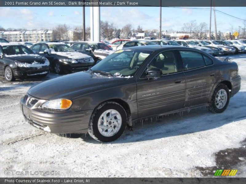 Dark Bronzemist Metallic / Dark Taupe 2001 Pontiac Grand Am SE Sedan