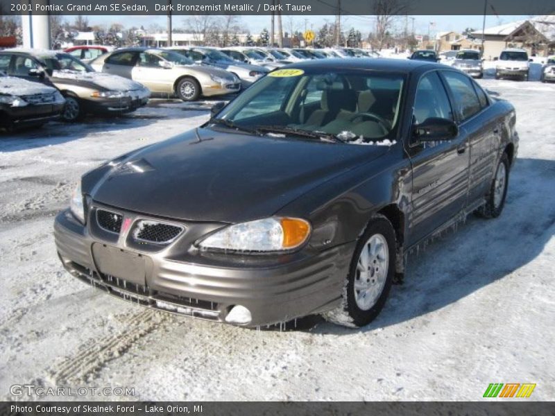 Dark Bronzemist Metallic / Dark Taupe 2001 Pontiac Grand Am SE Sedan