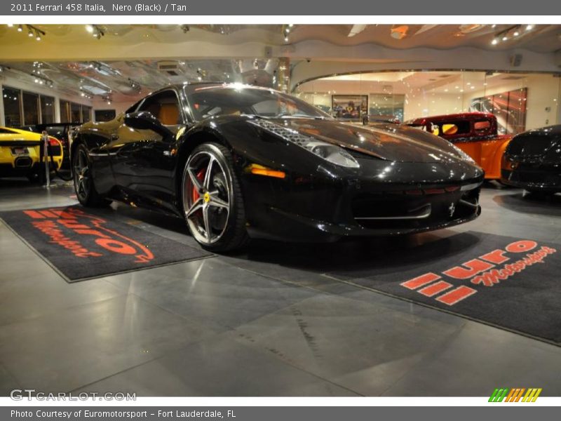 Nero (Black) / Tan 2011 Ferrari 458 Italia