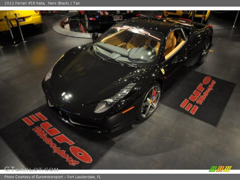 Nero (Black) / Tan 2011 Ferrari 458 Italia