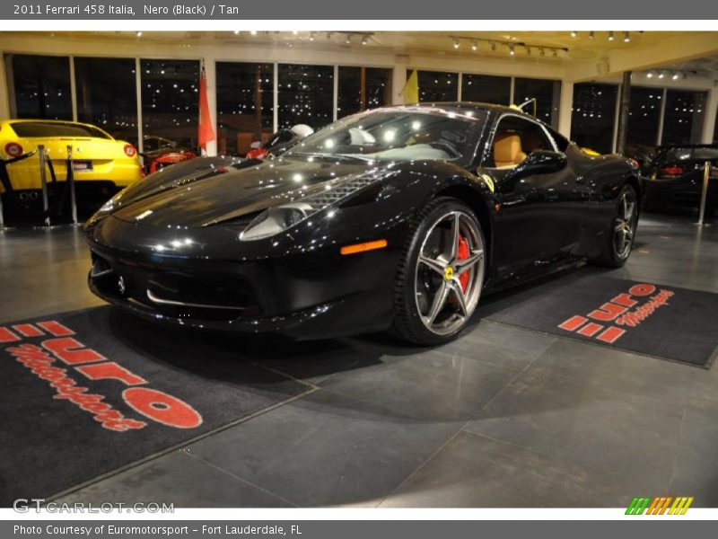 Nero (Black) / Tan 2011 Ferrari 458 Italia