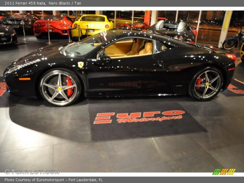 Nero (Black) / Tan 2011 Ferrari 458 Italia