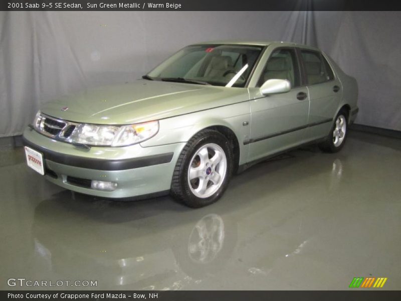 Sun Green Metallic / Warm Beige 2001 Saab 9-5 SE Sedan