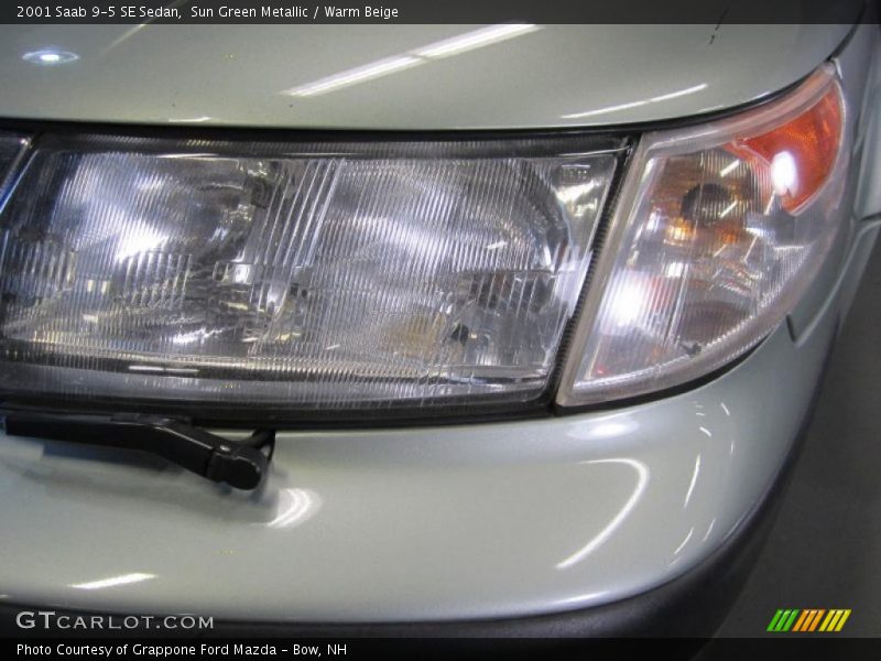 Sun Green Metallic / Warm Beige 2001 Saab 9-5 SE Sedan