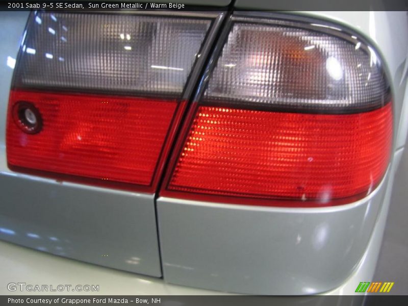 Sun Green Metallic / Warm Beige 2001 Saab 9-5 SE Sedan