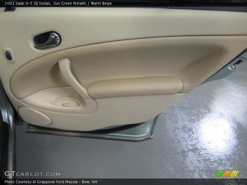 Sun Green Metallic / Warm Beige 2001 Saab 9-5 SE Sedan