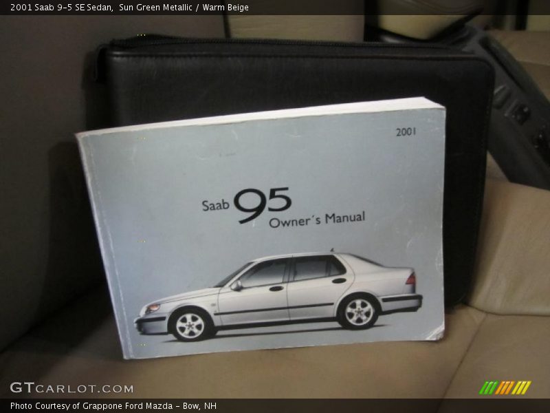 Sun Green Metallic / Warm Beige 2001 Saab 9-5 SE Sedan