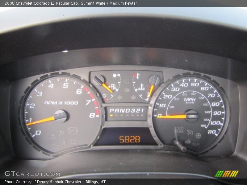  2008 Colorado LS Regular Cab LS Regular Cab Gauges