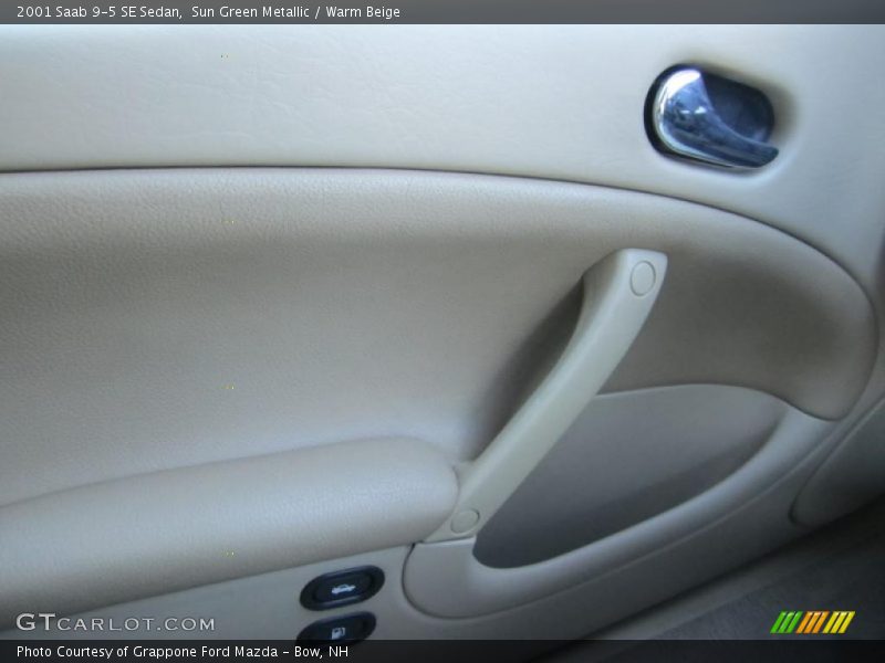 Sun Green Metallic / Warm Beige 2001 Saab 9-5 SE Sedan