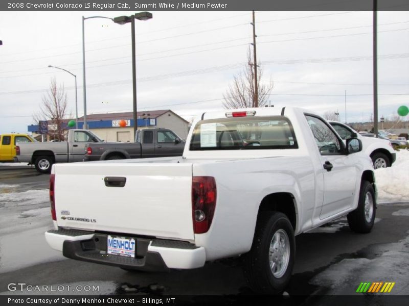 Summit White / Medium Pewter 2008 Chevrolet Colorado LS Regular Cab