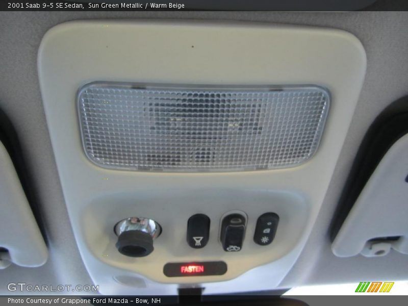 Sun Green Metallic / Warm Beige 2001 Saab 9-5 SE Sedan