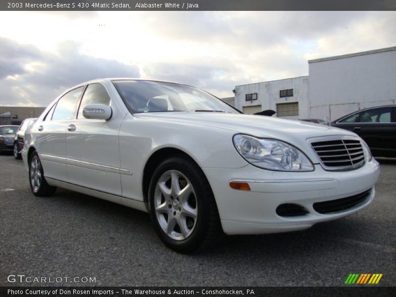 Alabaster White / Java 2003 Mercedes-Benz S 430 4Matic Sedan