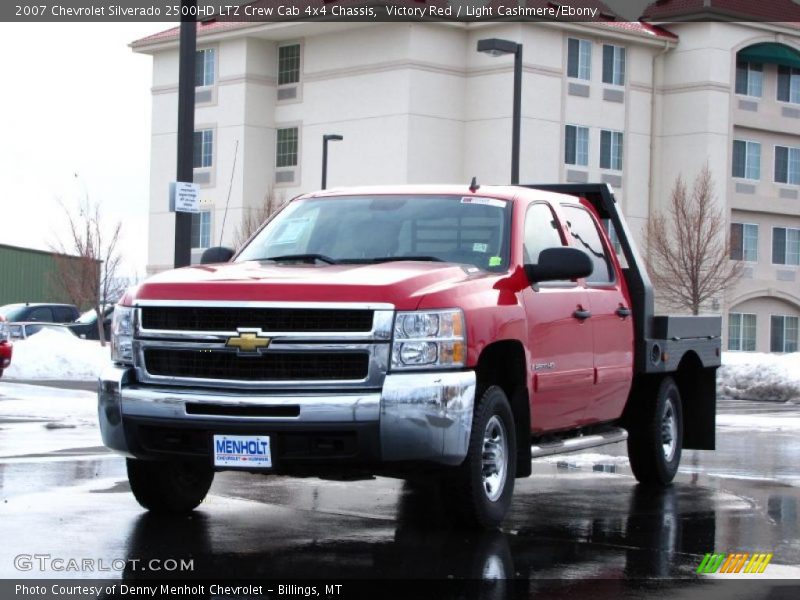 Victory Red / Light Cashmere/Ebony 2007 Chevrolet Silverado 2500HD LTZ Crew Cab 4x4 Chassis