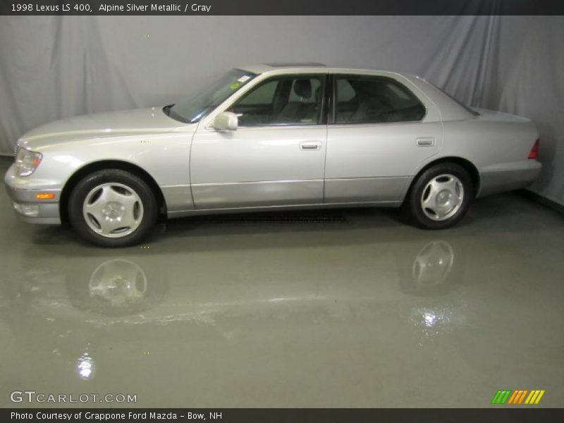 Alpine Silver Metallic / Gray 1998 Lexus LS 400
