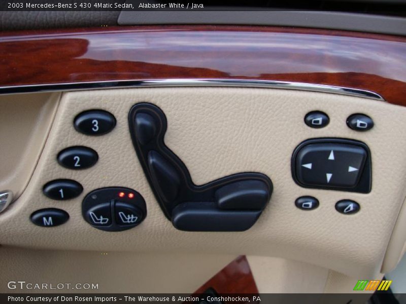 Controls of 2003 S 430 4Matic Sedan