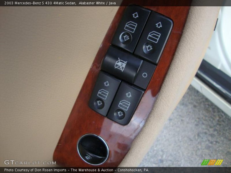Controls of 2003 S 430 4Matic Sedan