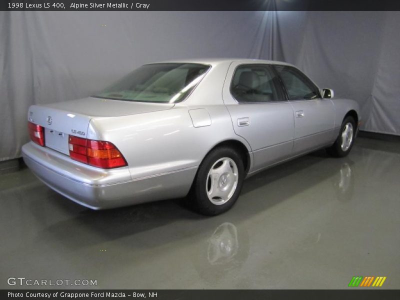 Alpine Silver Metallic / Gray 1998 Lexus LS 400