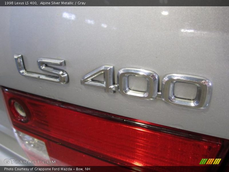 Alpine Silver Metallic / Gray 1998 Lexus LS 400