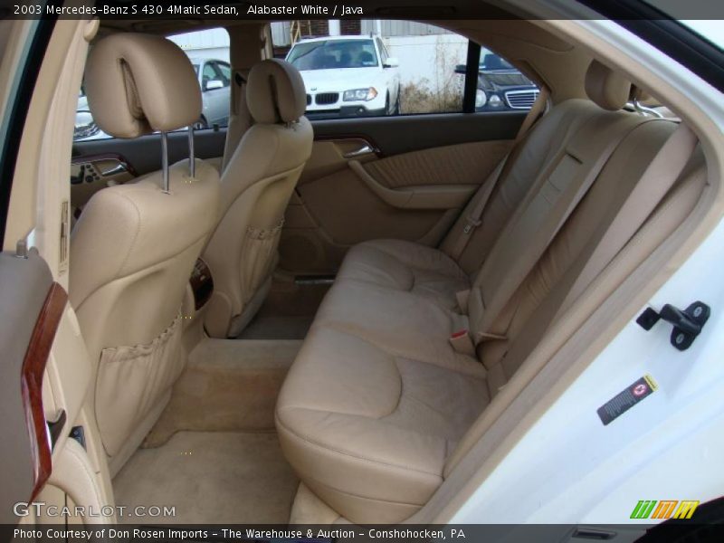  2003 S 430 4Matic Sedan Java Interior