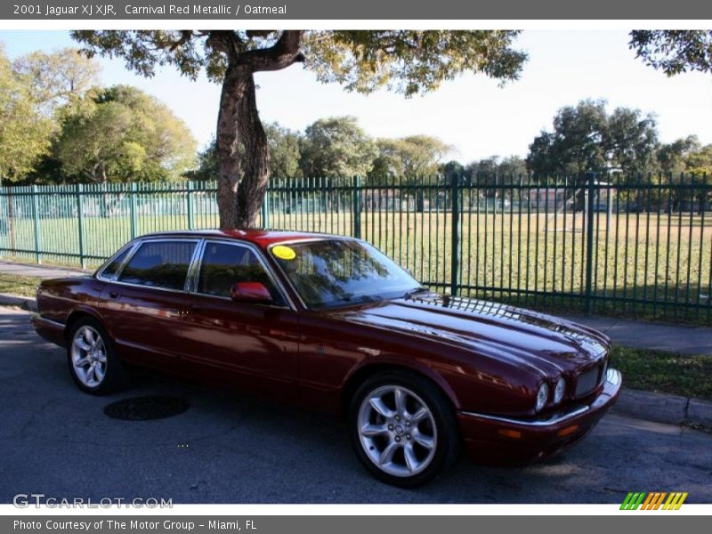 Carnival Red Metallic / Oatmeal 2001 Jaguar XJ XJR