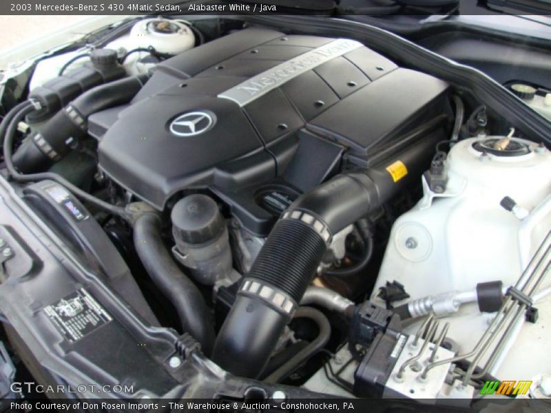  2003 S 430 4Matic Sedan Engine - 4.3 Liter SOHC 24-Valve V8