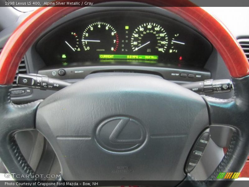 Alpine Silver Metallic / Gray 1998 Lexus LS 400