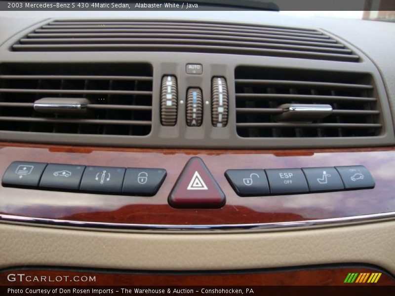 Controls of 2003 S 430 4Matic Sedan
