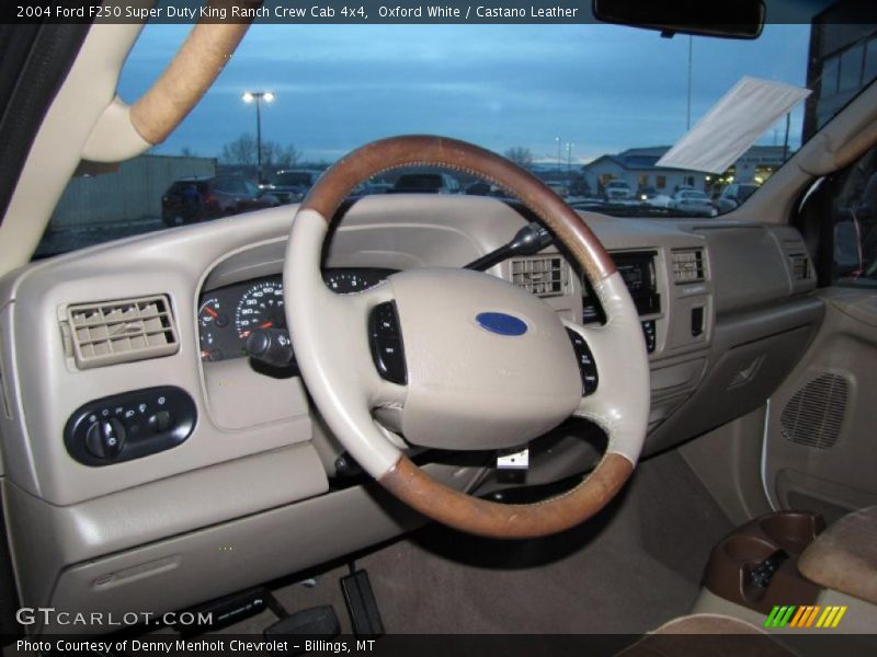 Oxford White / Castano Leather 2004 Ford F250 Super Duty King Ranch Crew Cab 4x4