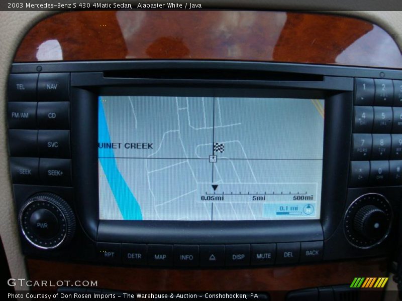 Navigation of 2003 S 430 4Matic Sedan