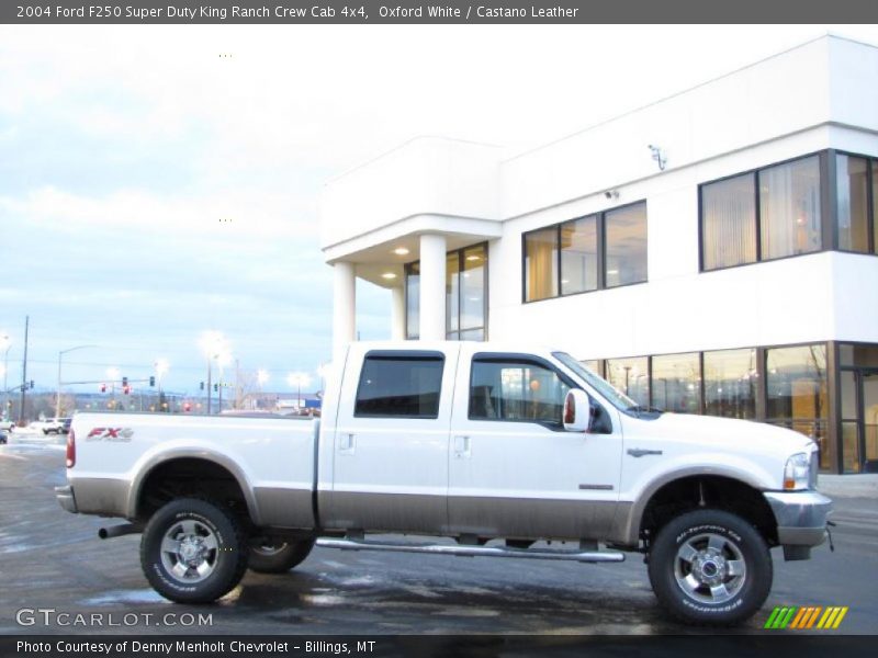 Oxford White / Castano Leather 2004 Ford F250 Super Duty King Ranch Crew Cab 4x4