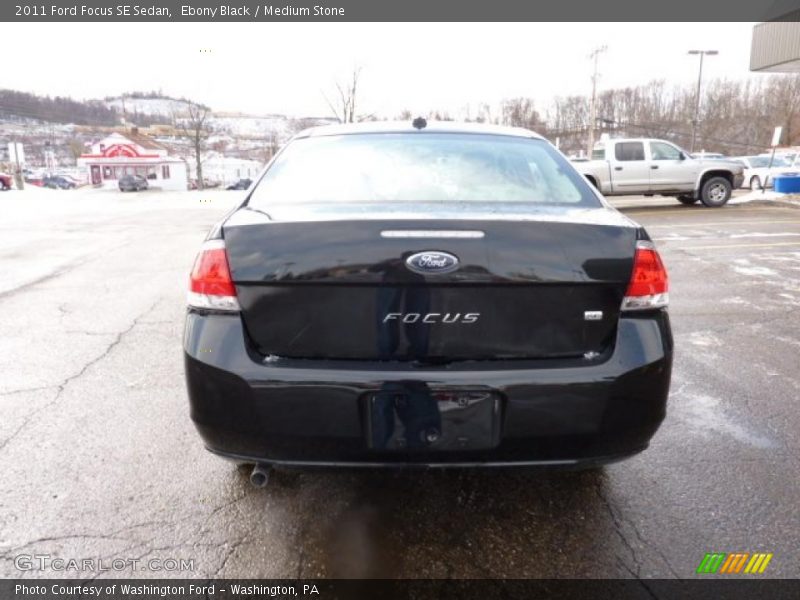 Ebony Black / Medium Stone 2011 Ford Focus SE Sedan