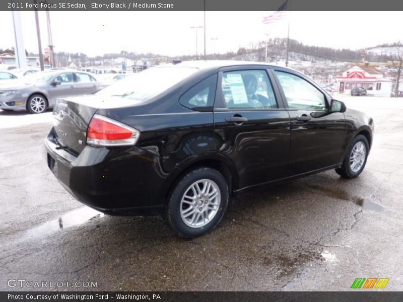 Ebony Black / Medium Stone 2011 Ford Focus SE Sedan