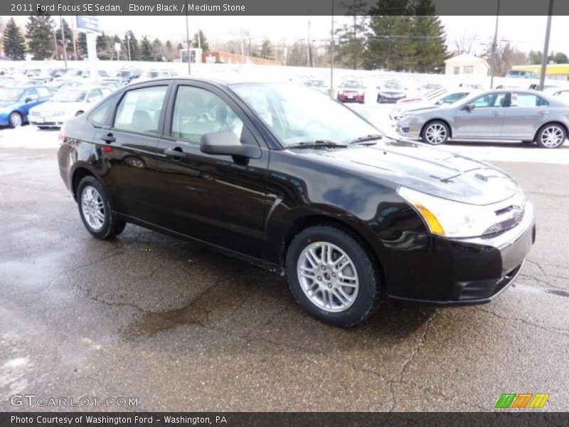 Ebony Black / Medium Stone 2011 Ford Focus SE Sedan