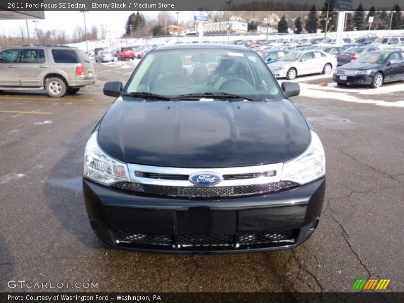 Ebony Black / Medium Stone 2011 Ford Focus SE Sedan