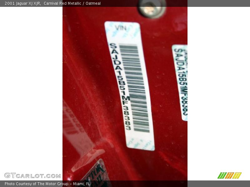 Carnival Red Metallic / Oatmeal 2001 Jaguar XJ XJR