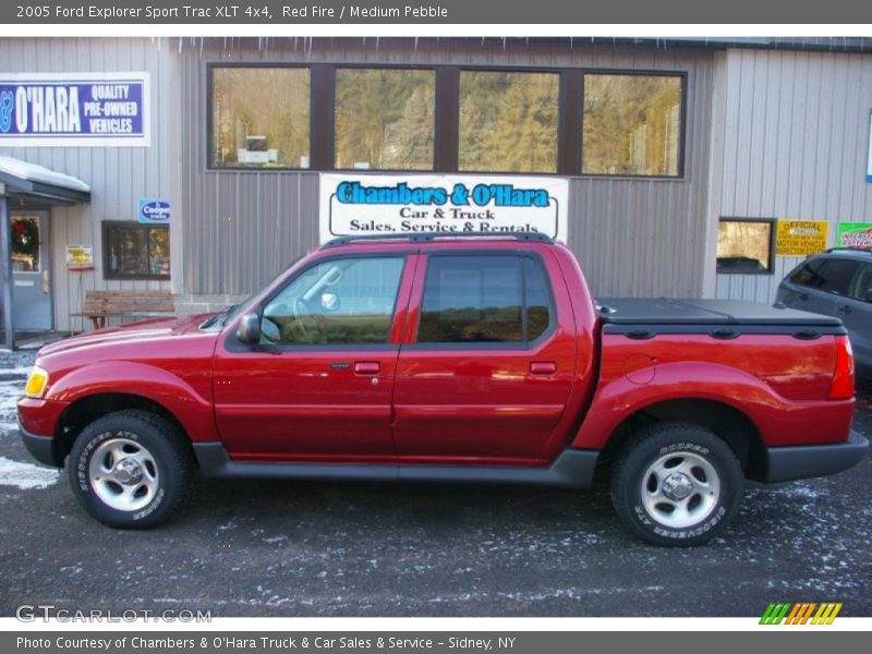 Red Fire / Medium Pebble 2005 Ford Explorer Sport Trac XLT 4x4