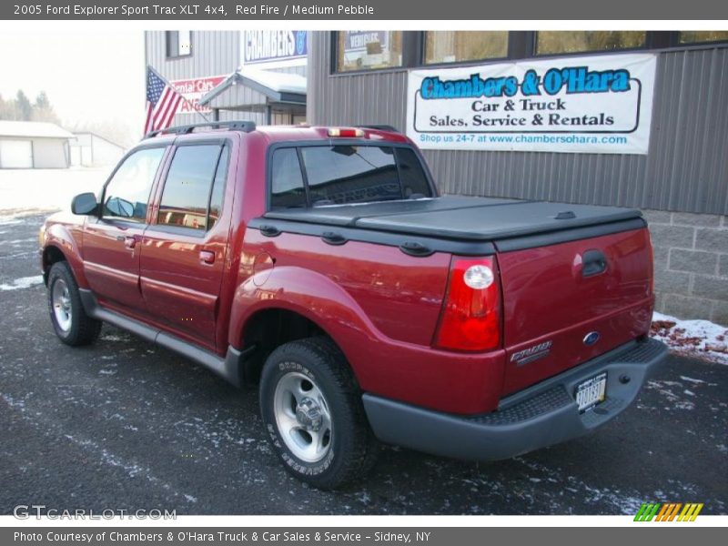 Red Fire / Medium Pebble 2005 Ford Explorer Sport Trac XLT 4x4