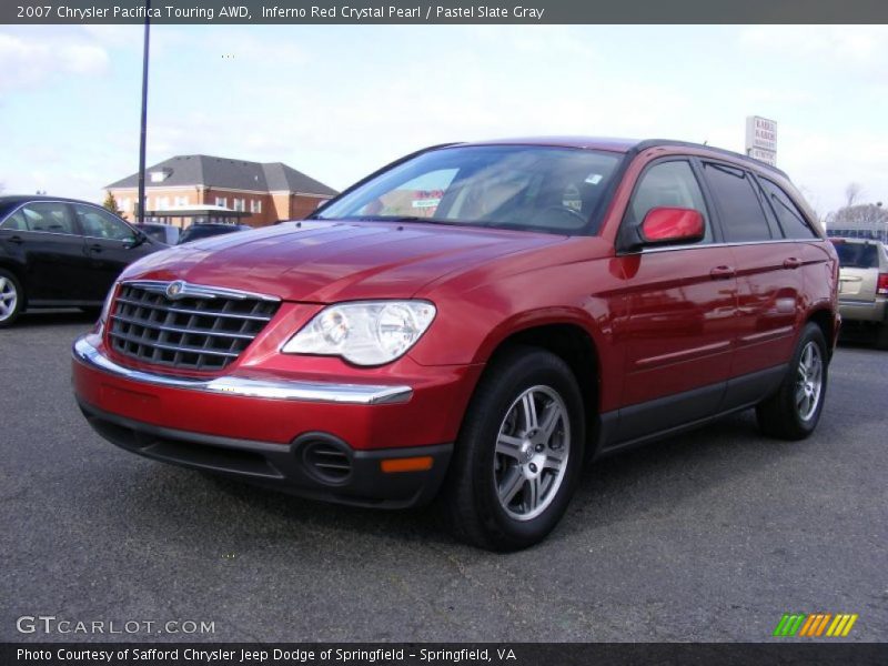 Inferno Red Crystal Pearl / Pastel Slate Gray 2007 Chrysler Pacifica Touring AWD