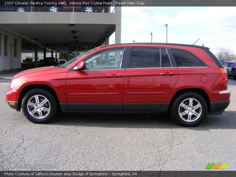 Inferno Red Crystal Pearl / Pastel Slate Gray 2007 Chrysler Pacifica Touring AWD